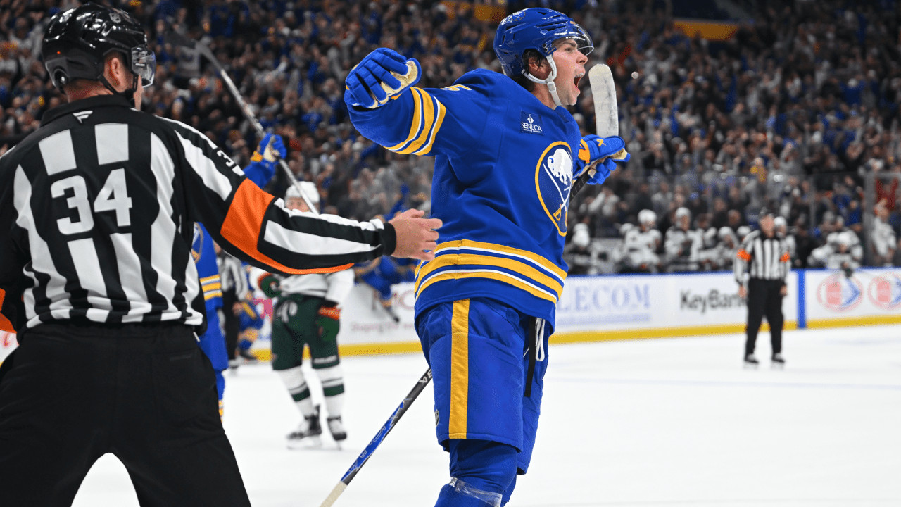 Owen Power scores in overtime as the Buffalo Sabres beat the Minnesota Wild 3-2