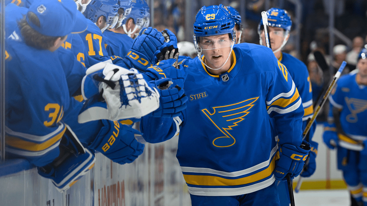 Jonatan Berggren’s third-period go-ahead goal lifts St. Louis Blues to 5-3 win over Columbus Blue Jackets