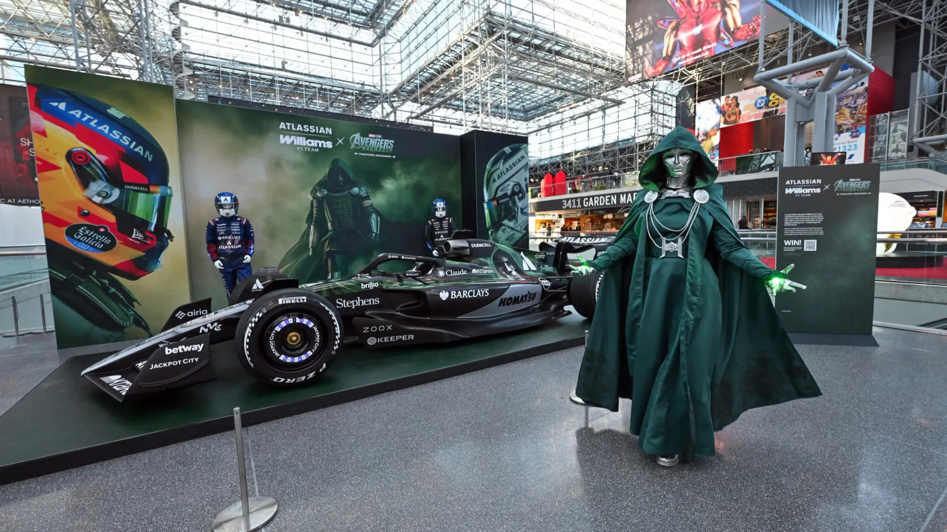 Williams unveils new Marvel-inspired Doctor Doom livery at New York Comic Con ahead of Austin Fan Zone