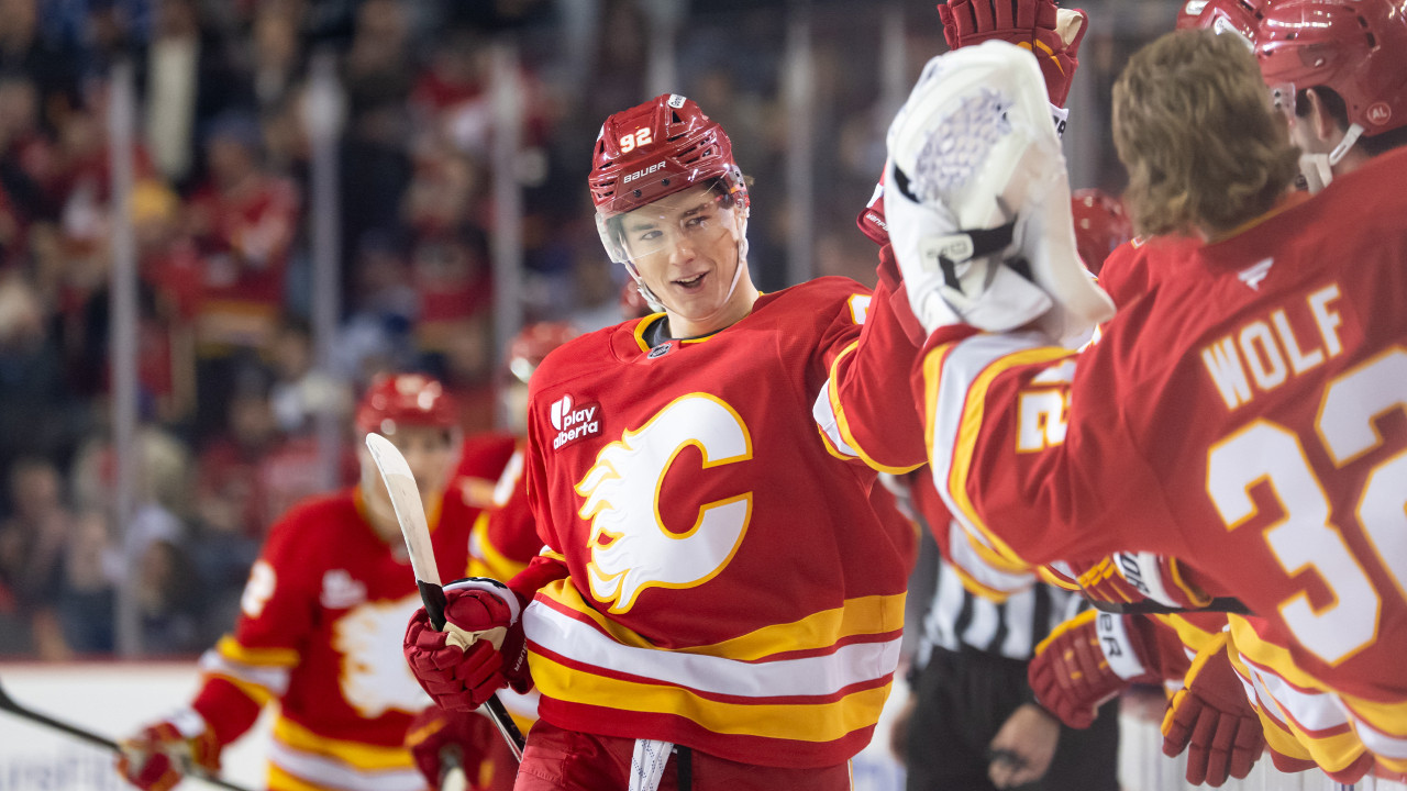 Gridin scores twice as Flames beat Maple Leafs 5-2 for fourth straight win