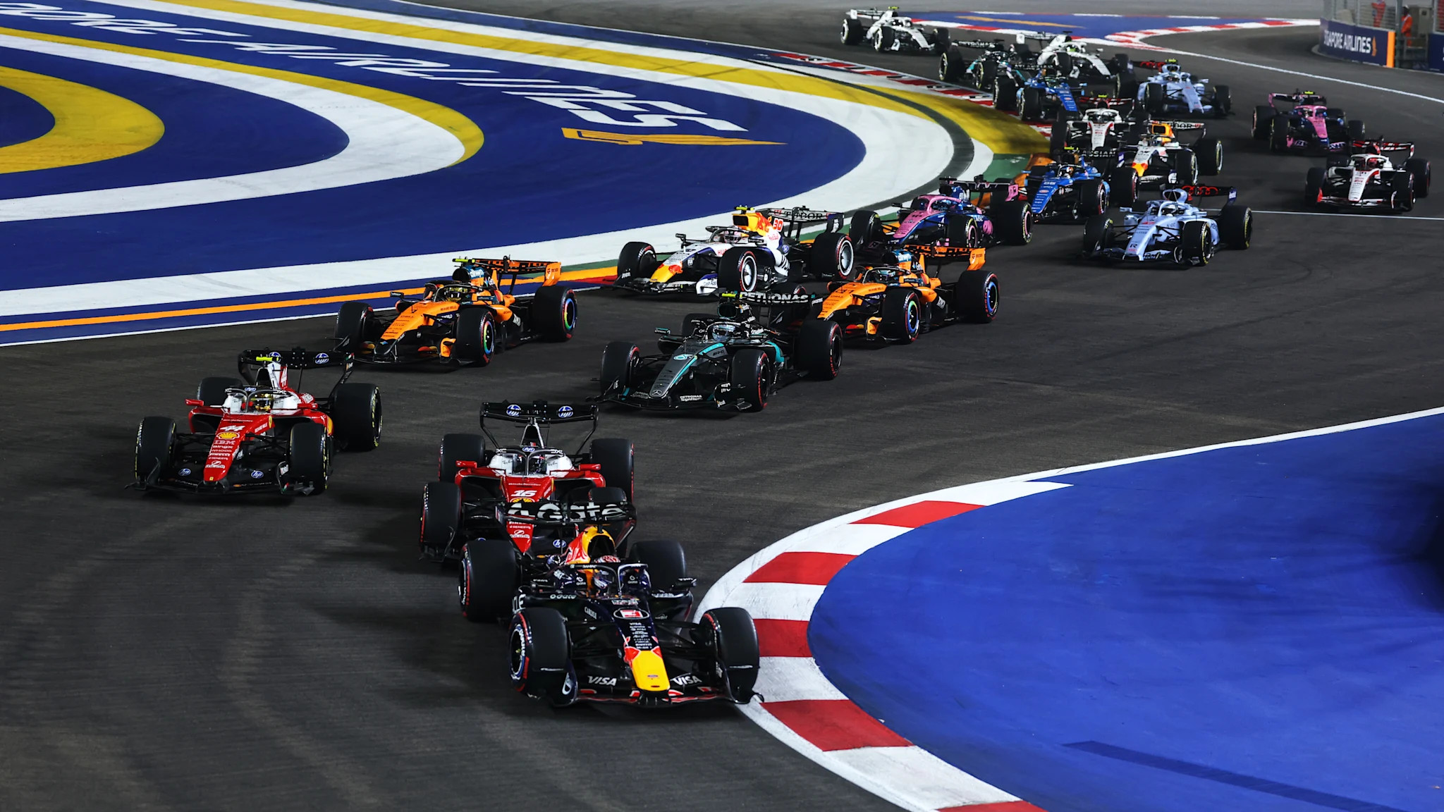 Verstappen wins Singapore Grand Prix, Hadjar earns point after pit-lane start as teams assess race-day strategies