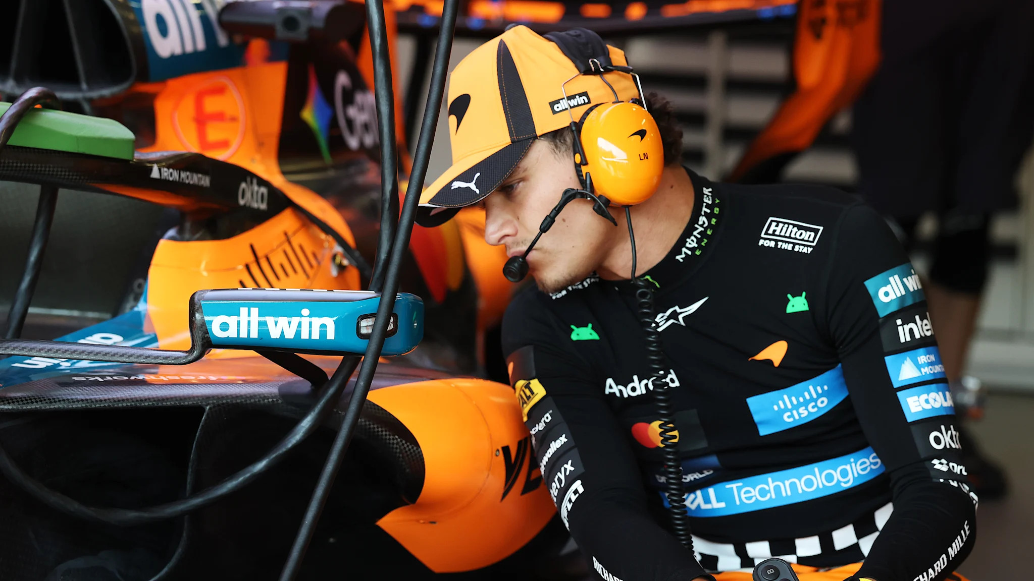 Norris and Piastri close Thursday practice in Azerbaijan 1.5 seconds off pace after McLaren floorboard disruption