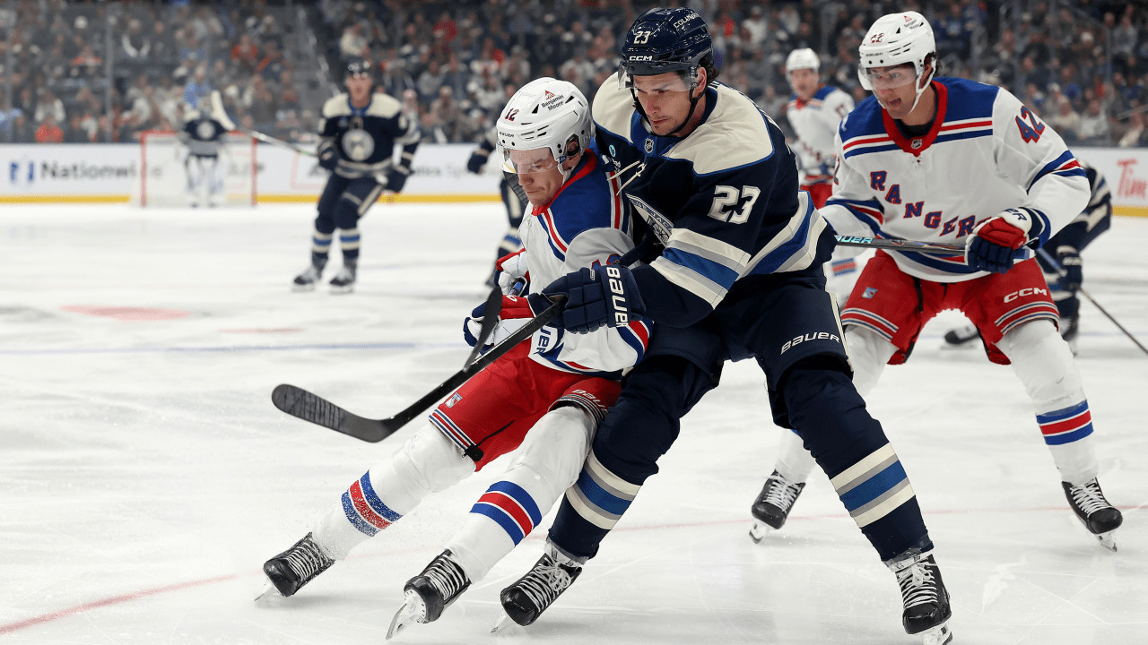 Kent Johnson scores 3:26 into overtime as Columbus Blue Jackets beat New York Rangers 1-0