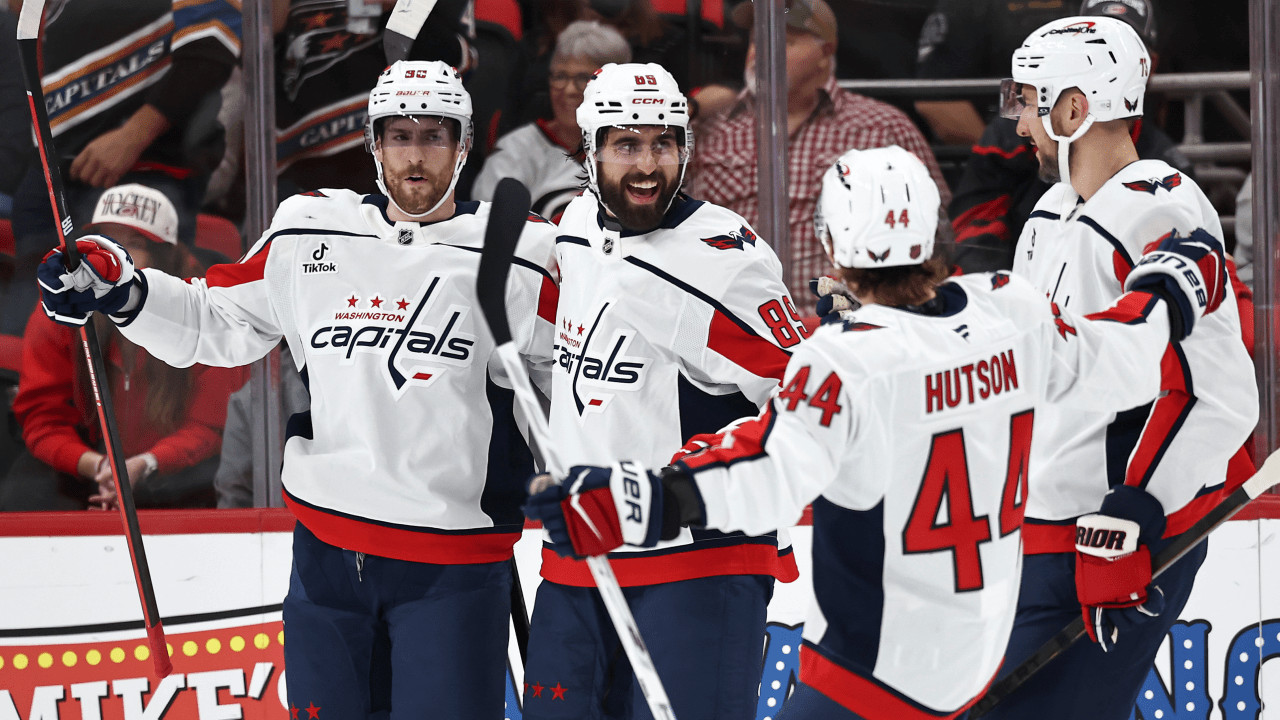 Tuch scores twice as Capitals defeat Hurricanes 5-2 in season opener at Lenovo Center