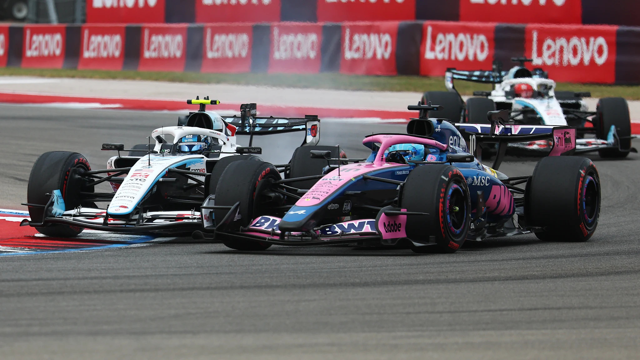 Bearman and Gasly reflect on their US GP collision after penalty and floor damage