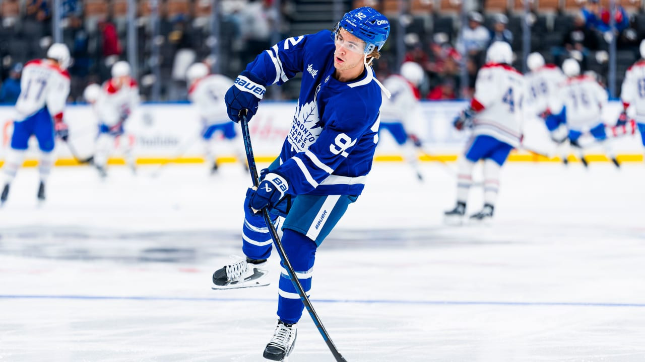 Gavin McKenna makes Toronto Maple Leafs preseason debut against Montreal Canadiens after 2026 NHL Draft No. 1 selection