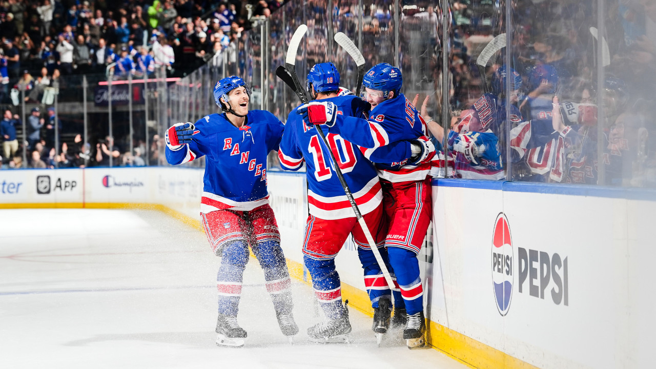 Rangers complete perfect home start with 4-1 win over Lightning as Alexis Lafrenière scores twice