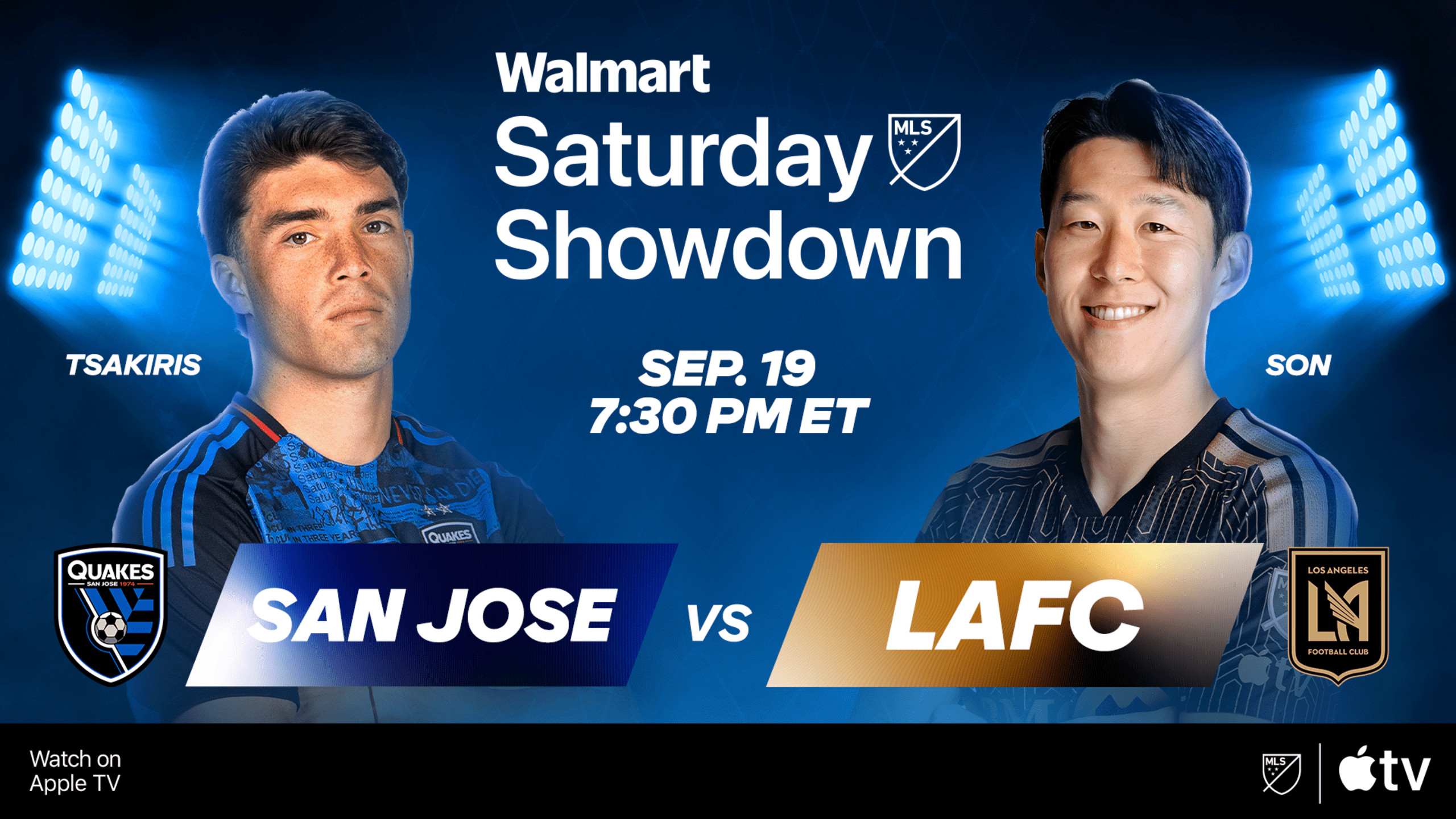 San Jose Earthquakes vs. LAFC headlines Matchday 27 “Walmart Saturday Showdown” at Levi’s Stadium