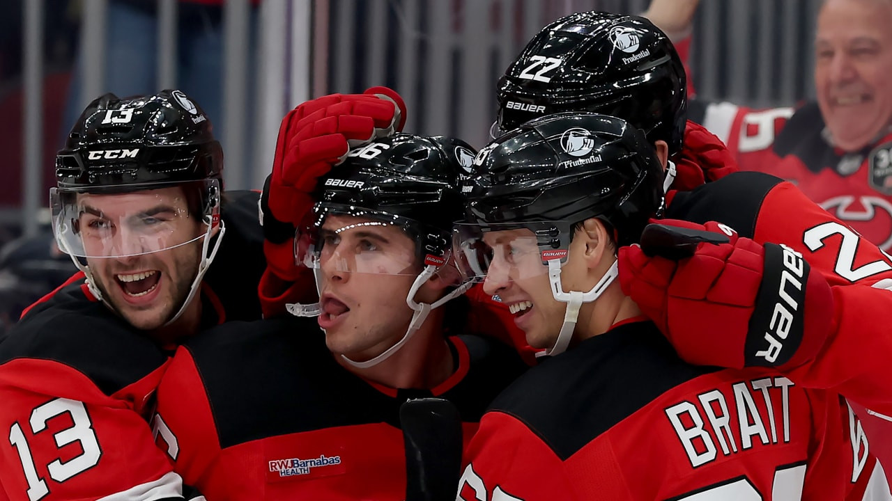 Hughes brothers deliver overtime winner as New Jersey Devils open season with 3-2 OT victory over Philadelphia Flyers at Prudential Center