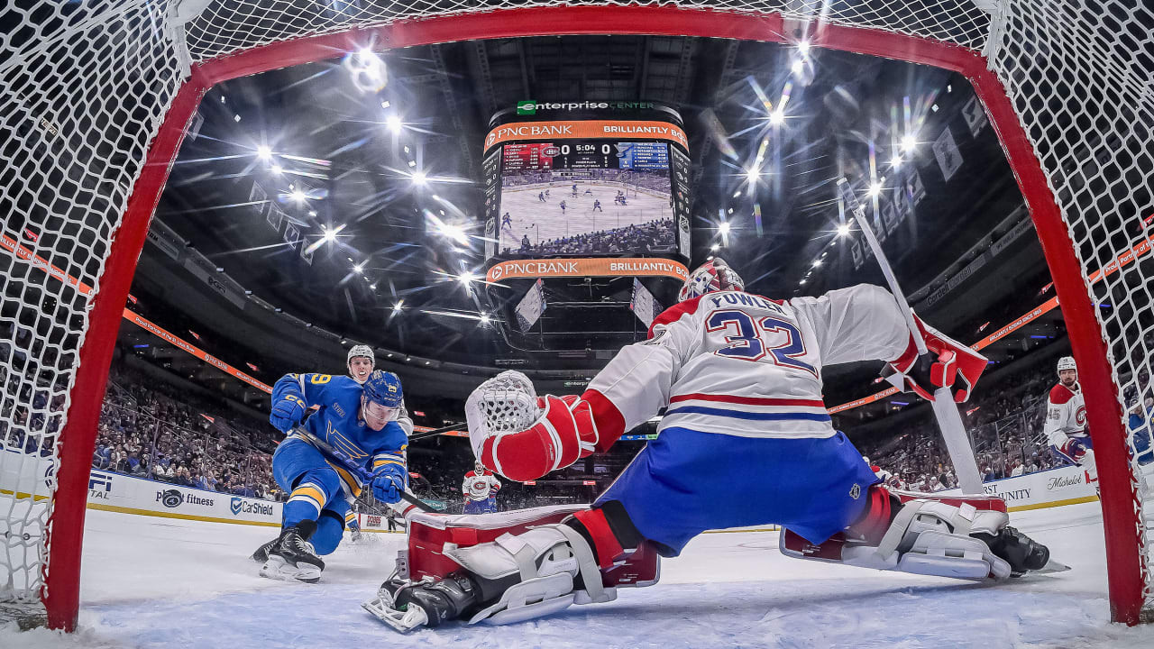 Jacob Fowler sets Montreal Canadiens record for saves by a rookie in 2-0 win over St. Louis Blues