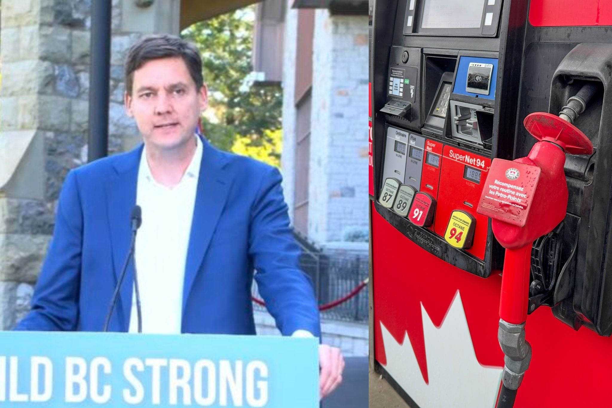 B.C. reaction to Eby gas-tax plan as NDP promises savings of up to 30 cents a litre
