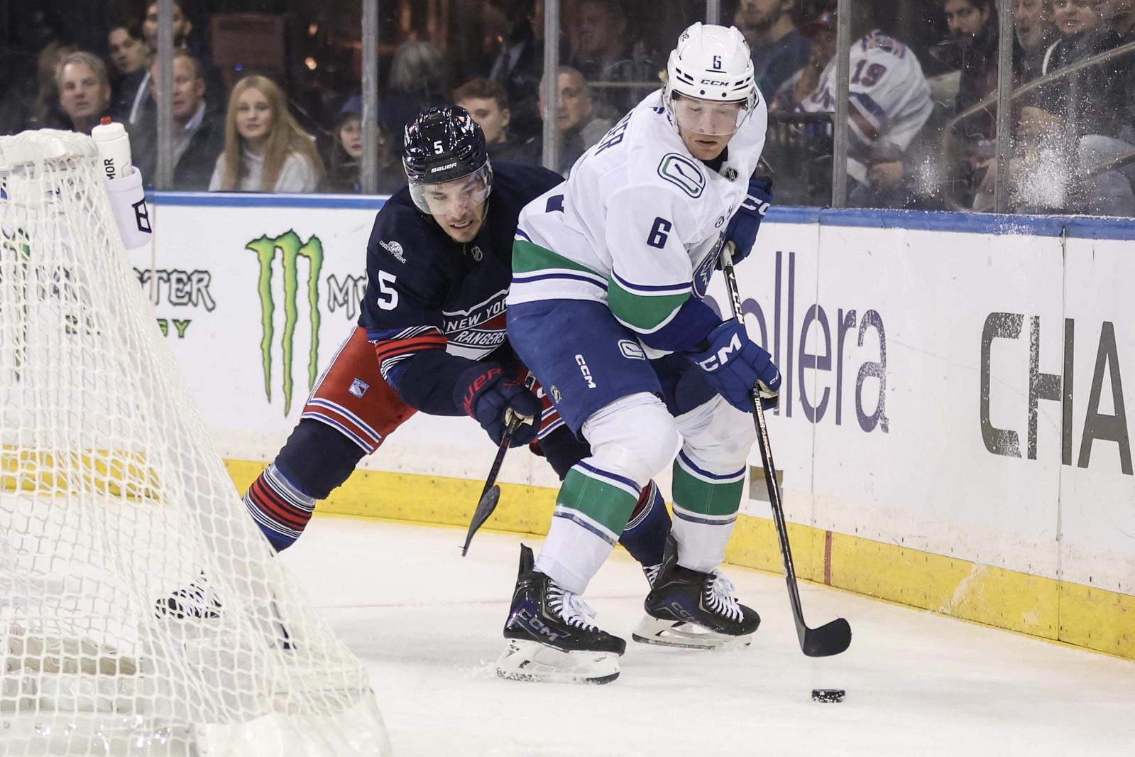 Canucks fall 6-2 to Rangers at Madison Square Garden after late collapse