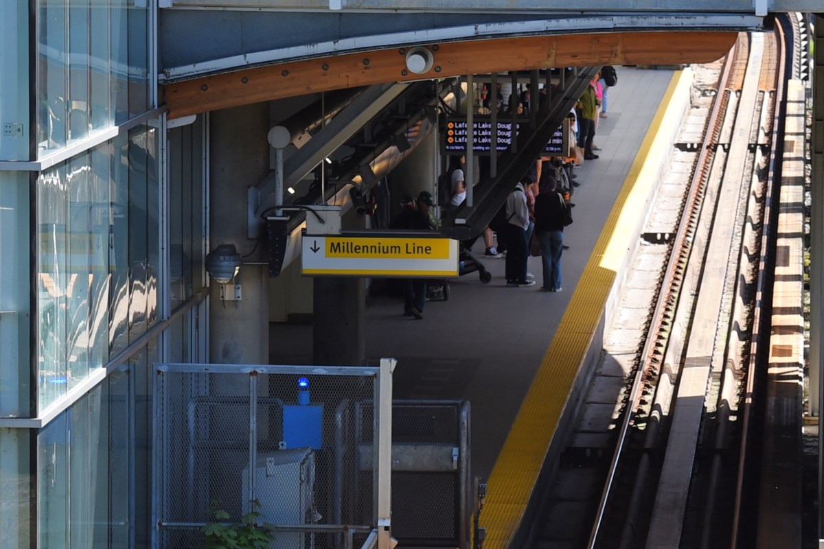 “Synthetic” showing on some SkyTrain displays is linked to software glitch, TransLink says