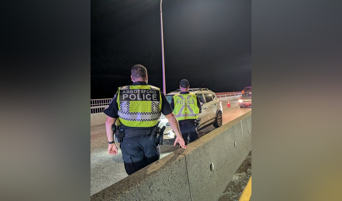 Abbotsford and Mission police remove impaired drivers and speeders in Mission Bridge roadblock