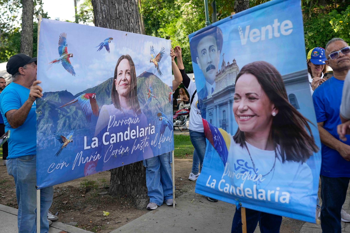 María Corina Machado returns to Venezuela after more than 10 months in exile amid election delays