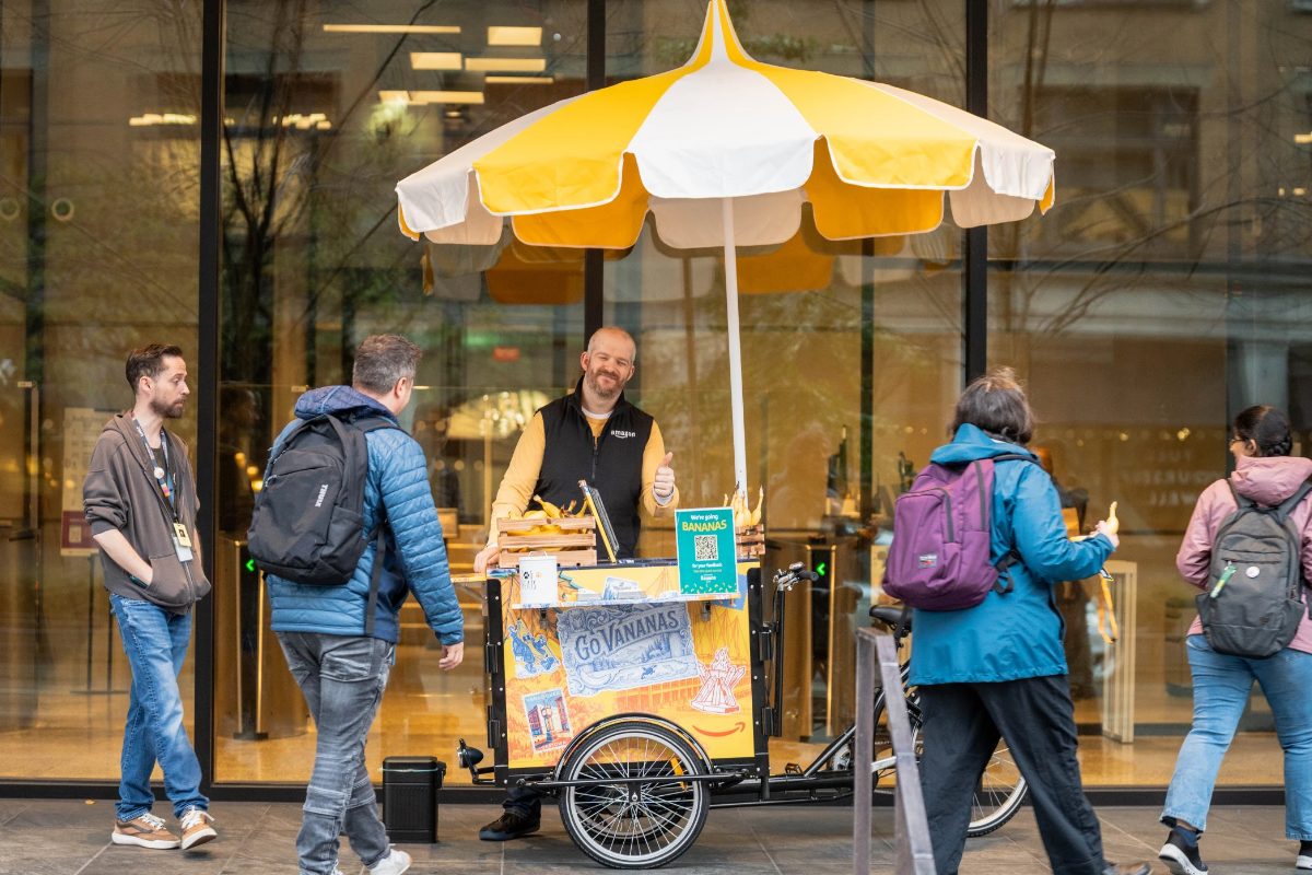 Amazon launches Community Banana Stand at its Vancouver office, with free bananas every Wednesday