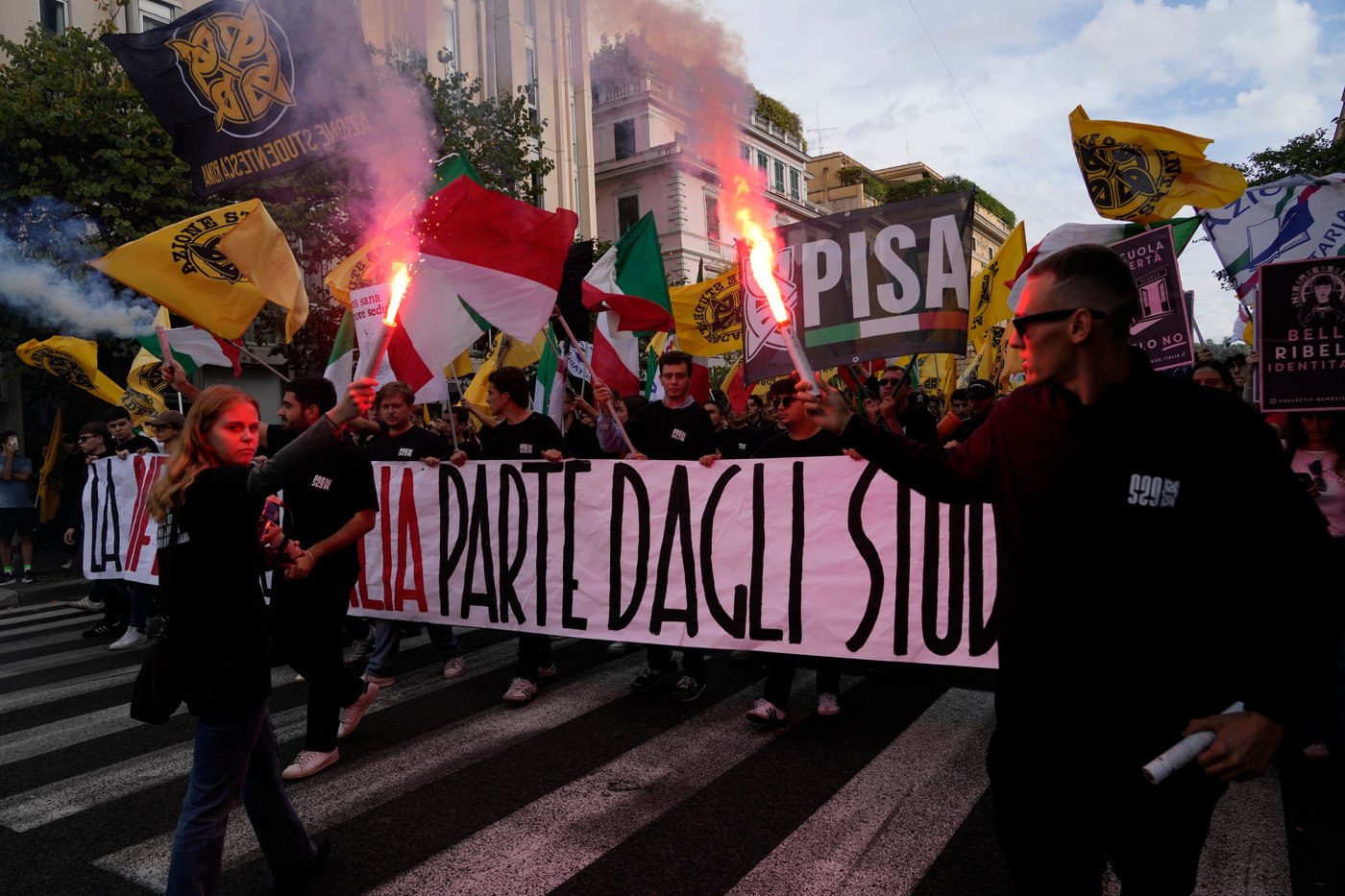 Italy sends 500 more troops to Milan as new protests are planned across Europe