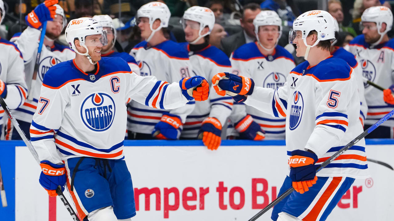 McDavid finishes with five points as Oilers beat Canucks 9-7 after split of home-and-home series