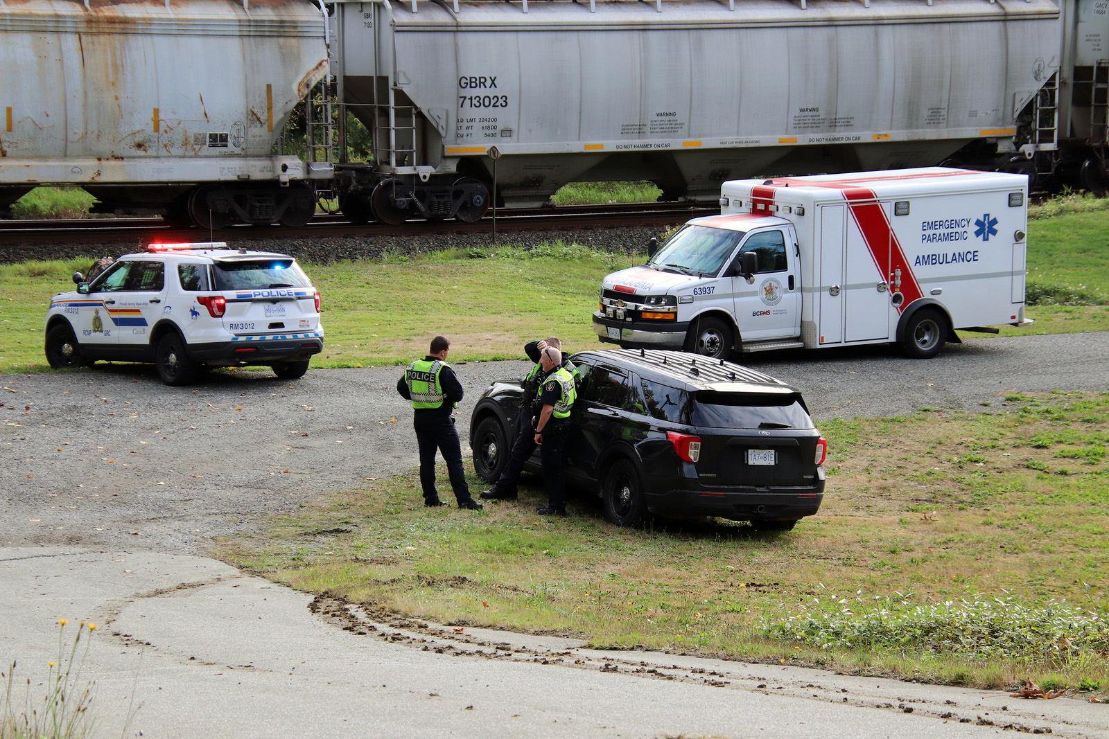 Woman dead and man in critical condition after train hits pickup truck in Maple Ridge