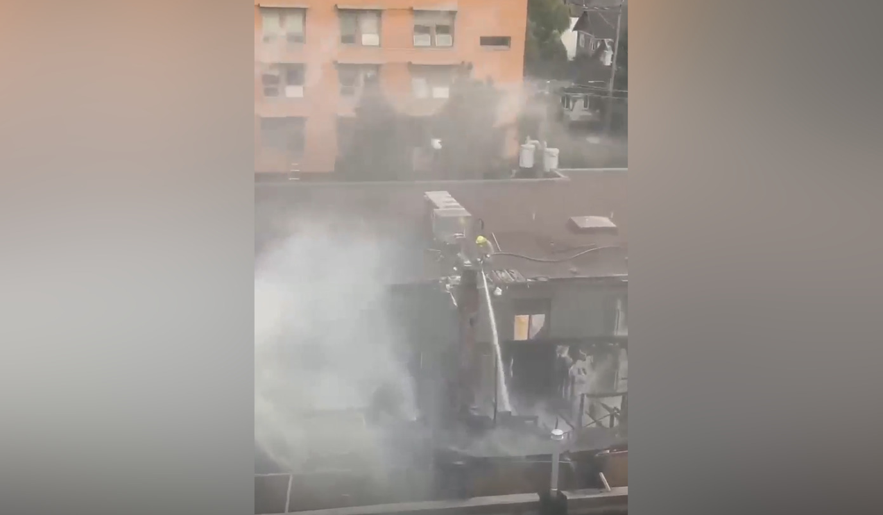 Fire crews respond to Downtown Eastside blaze near Powell Street and Princess Avenue