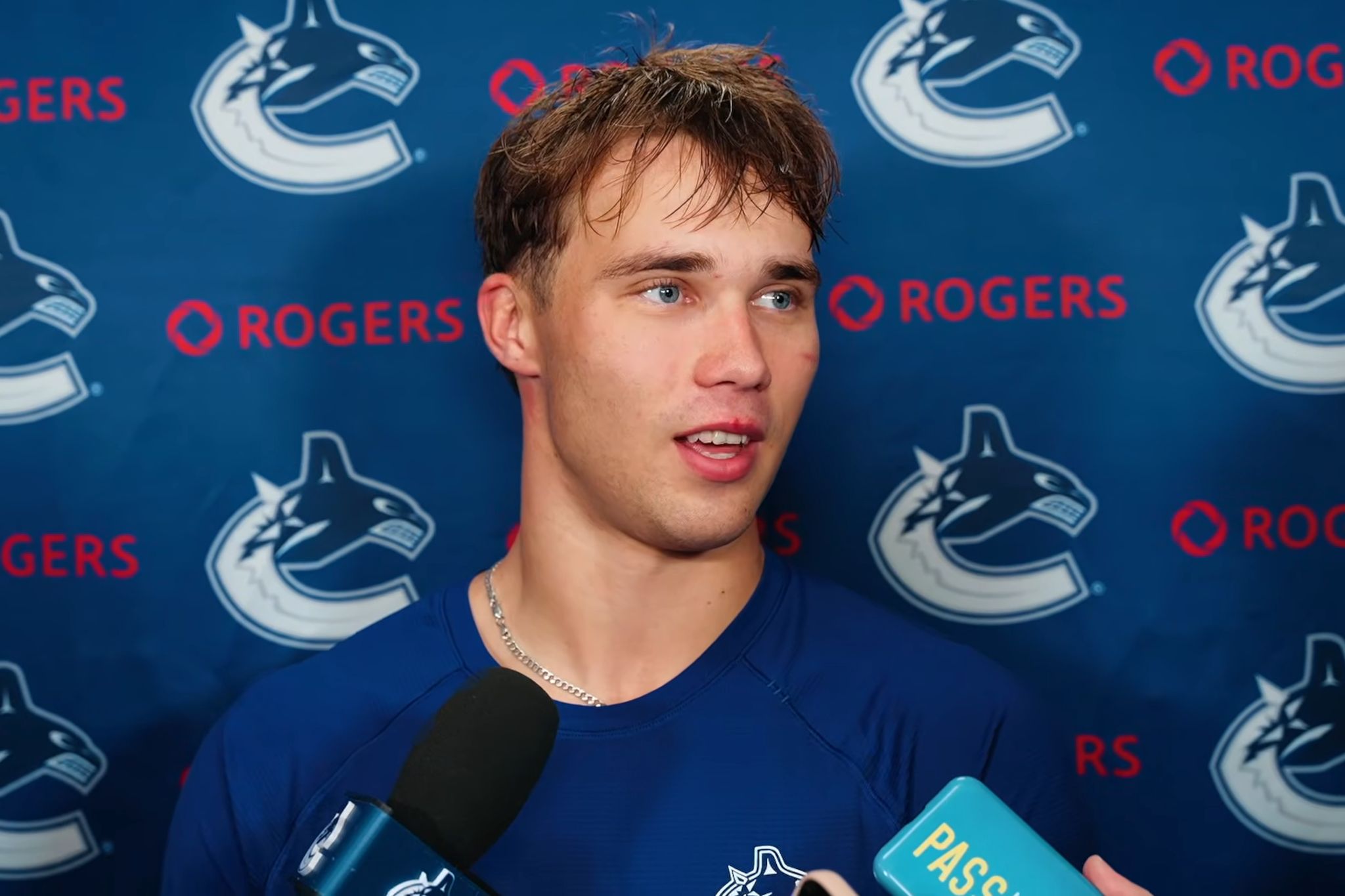 Caleb Malhotra lauds Canucks prospect Adam Novotný after draft trade pick and strong camp showing