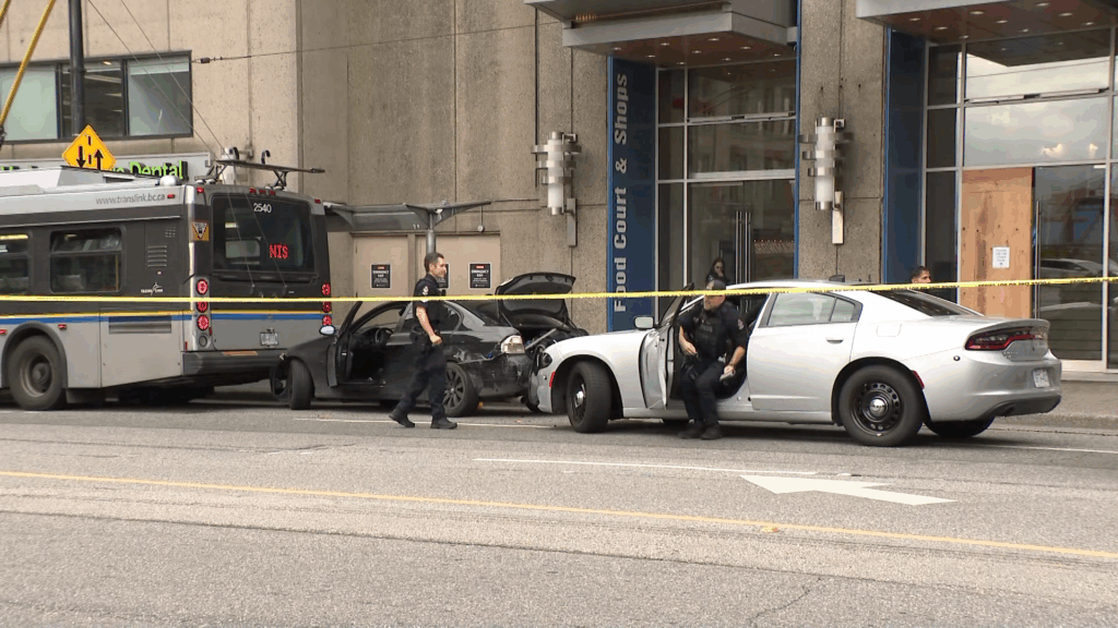 VPD arrest after pursuit ends with tactical stop near Waterfront Station