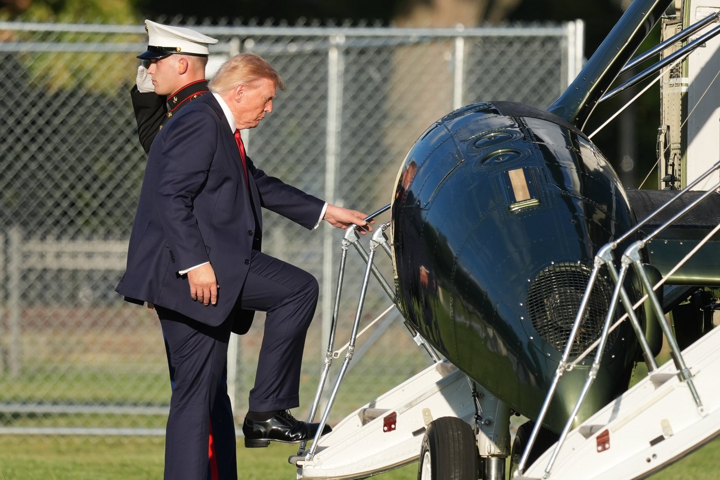 MS NOW says reporters were barred from White House grounds after Trump announced a new media ban