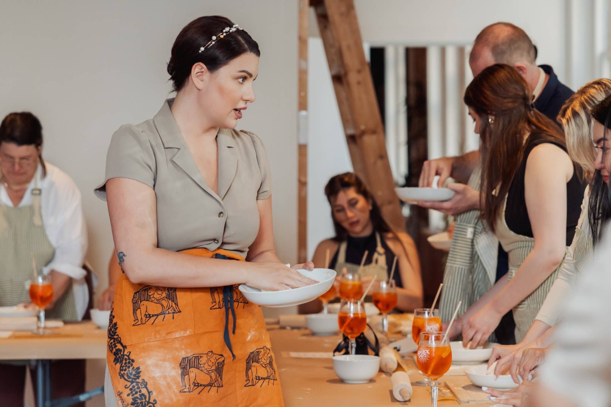 Just Giulia Cooking Classes brings Aperol Spritz and fresh pasta making to Gastown