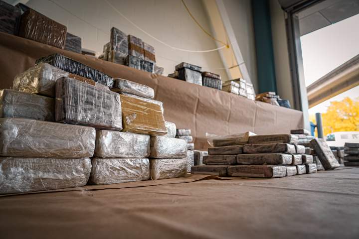 Vancouver police seize 328.55 kg of cocaine worth about $5.8M hidden in t-shirt shipment