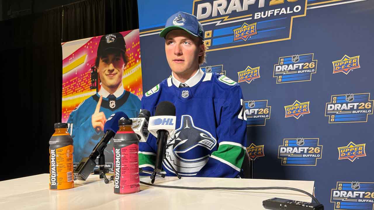 Canucks’ Brooks Rogowski embraces late start as he builds toward top-level hockey