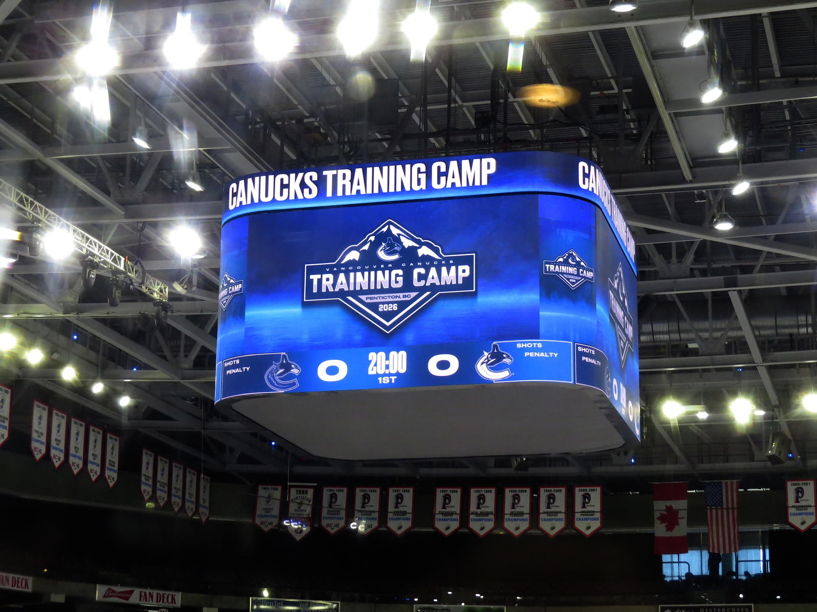 Canucks show early camp form in 3–3 scrimmage at South Okanagan Events Centre