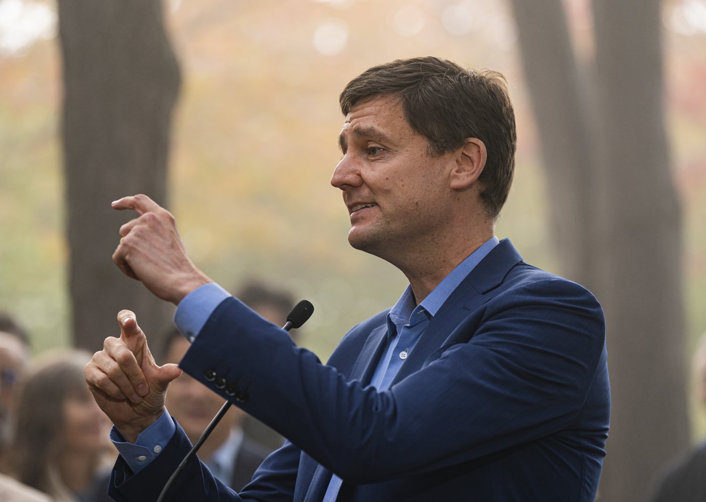 Eby pitches rural health-care supports and “bridging to practice” in Surrey as Oct. 24 election nears