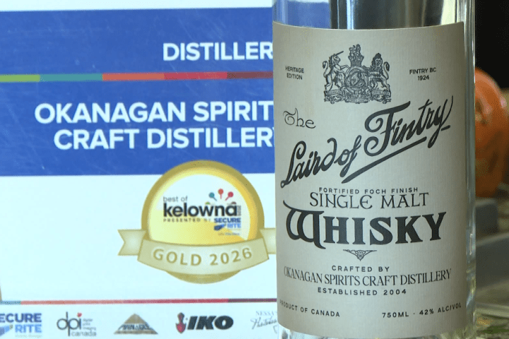 Okanagan Spirits’ Laird of Fintry whisky lottery draws 42,000 entries as trade war boosts local demand