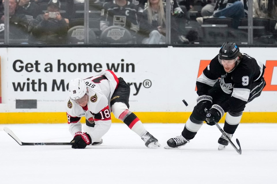 Hayden Hodgson ejected after boarding hit on Kings’ Brandt Clarke