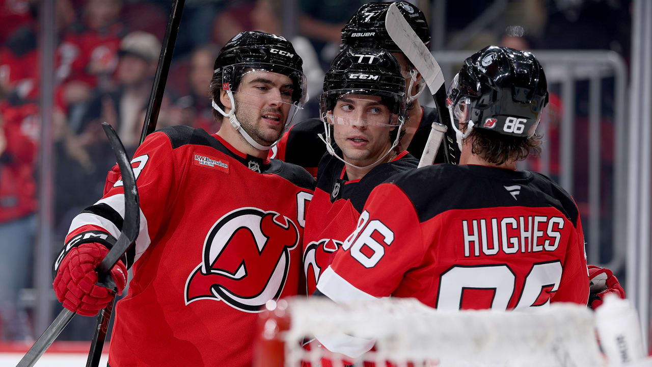 Hischier scores twice as Devils beat Canucks 4-1 at Prudential Center