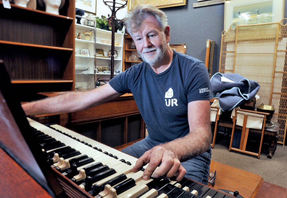 North Vancouver’s Urban Repurpose displays a Ronnie Hawkins Hammond B-3 with ties to rock legends