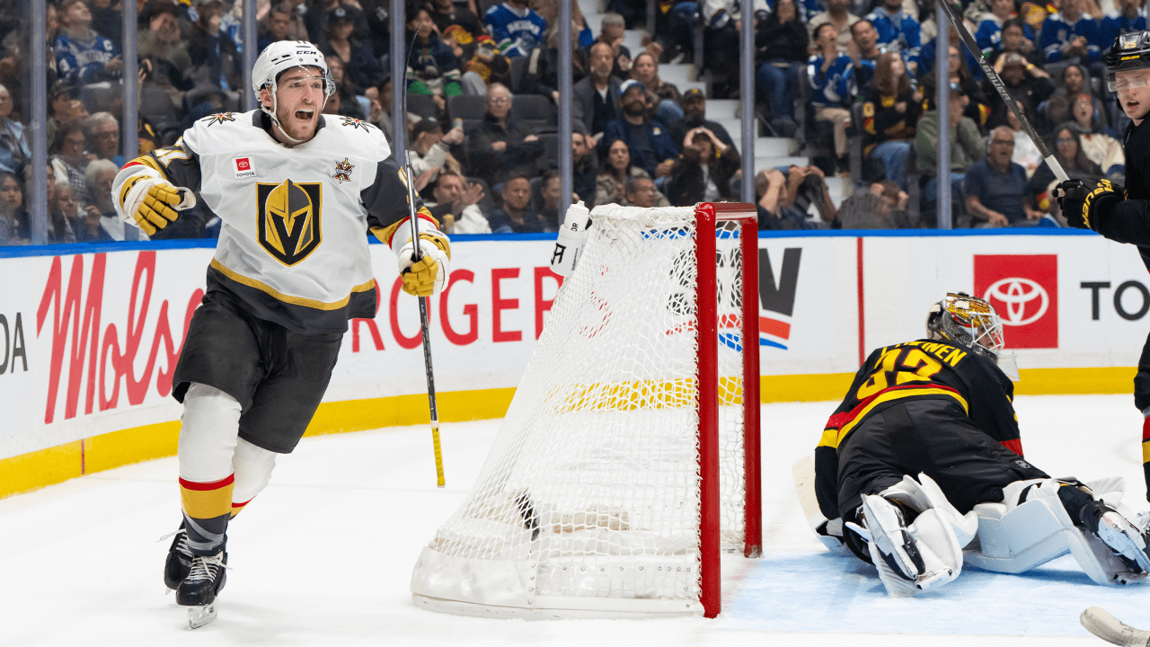Gatcomb scores late in second to lift Golden Knights over Canucks 3-2