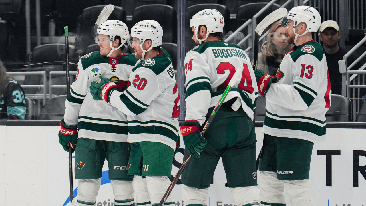 Coleman scores twice for Wild in 5-1 win over Kraken at Climate Pledge Arena