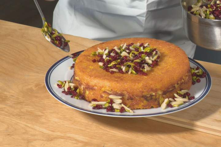 Mahtab’s golden saffron tahchin: Persian-style saffron rice with chicken