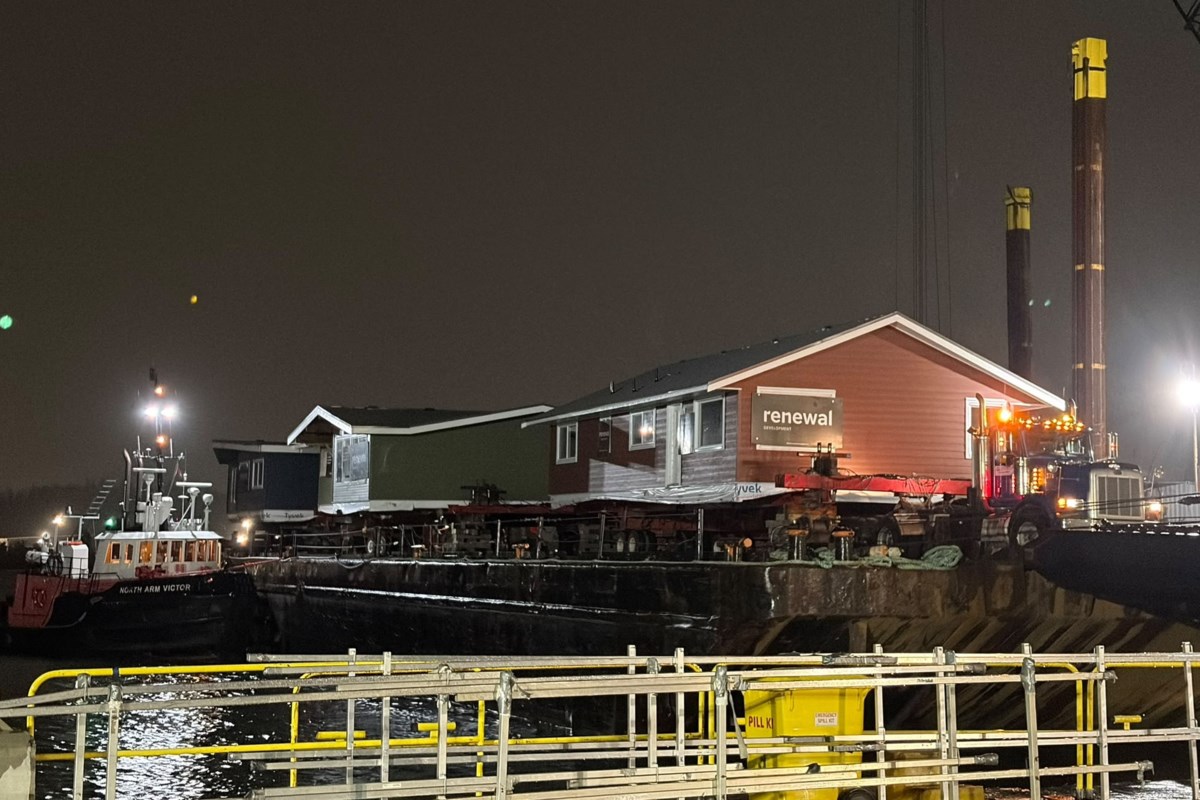 Coquitlam houses headed to Old Massett as three homes move by barge to Haida Gwaii