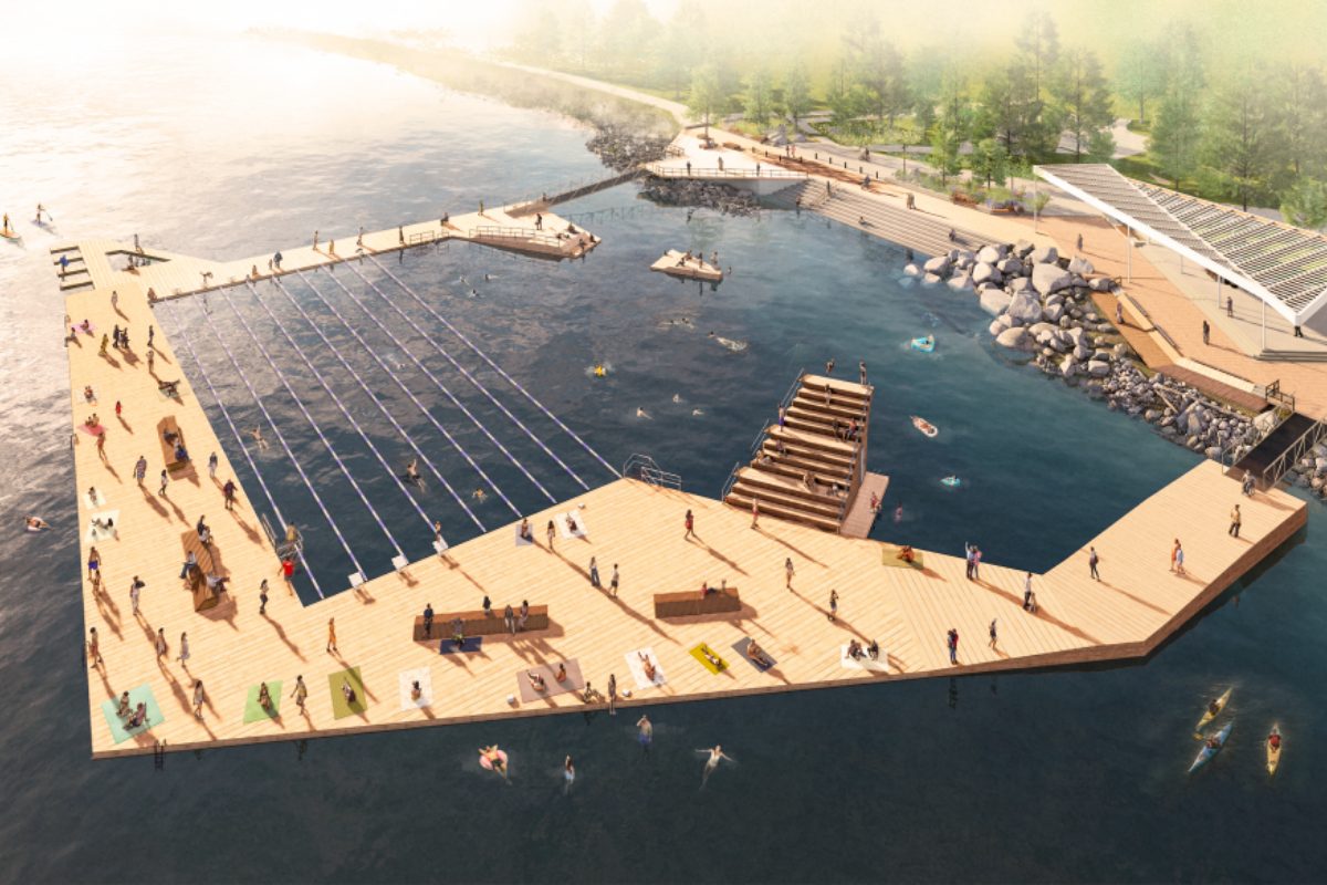 Kelowna to build $12.9M free public swim venue at City Park with 50-metre lanes and year-round access