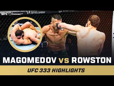 Abus Magomedov says opponents’ takedown attempts played into his quick submission of Cam Rowston at UFC 333