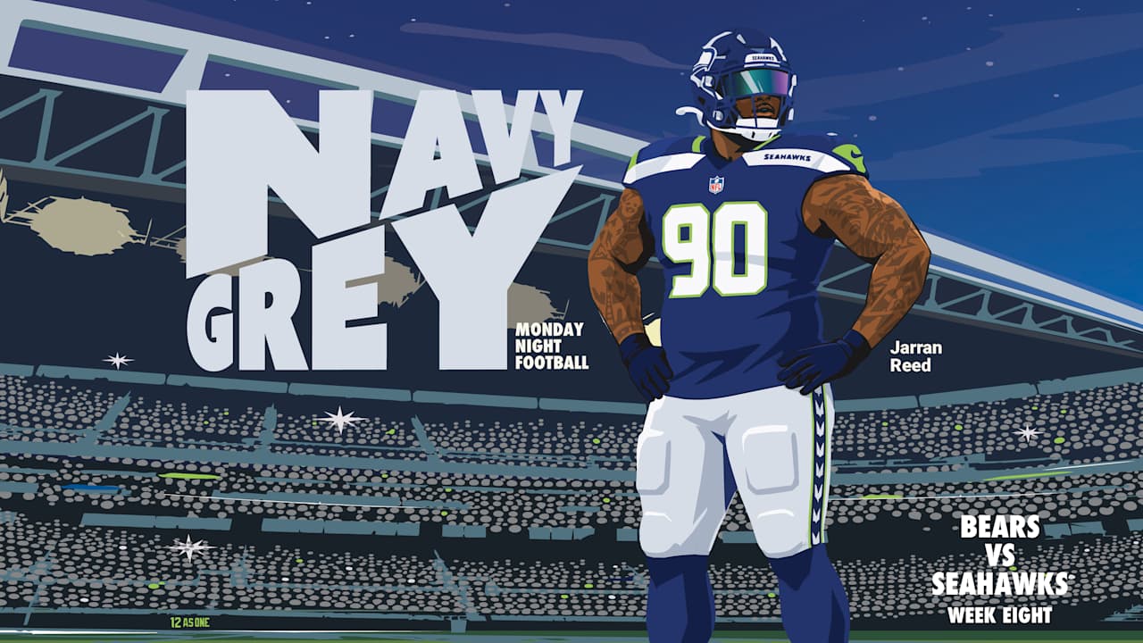 Seahawks to wear college navy jerseys with wolf grey pants vs. Bears on Monday Night Football