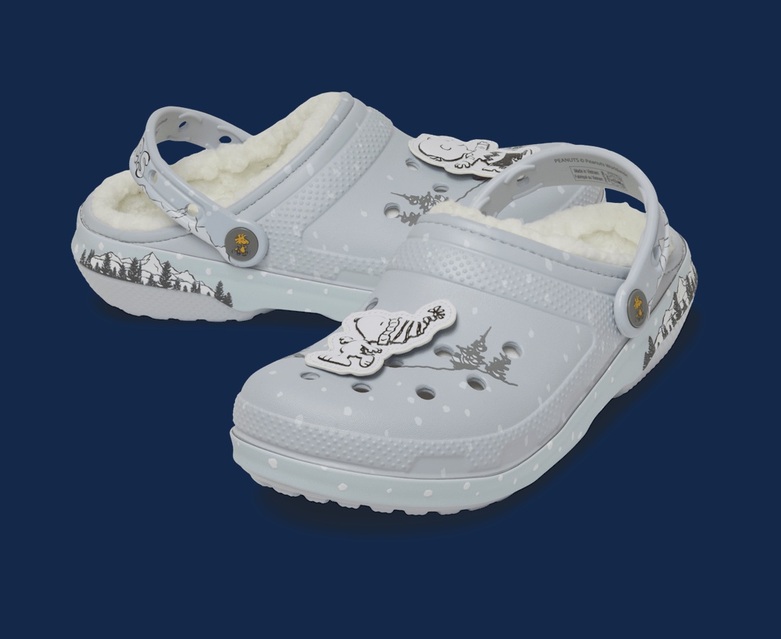 Snoopy’s holiday Crocs bring a snowy comic strip to your feet