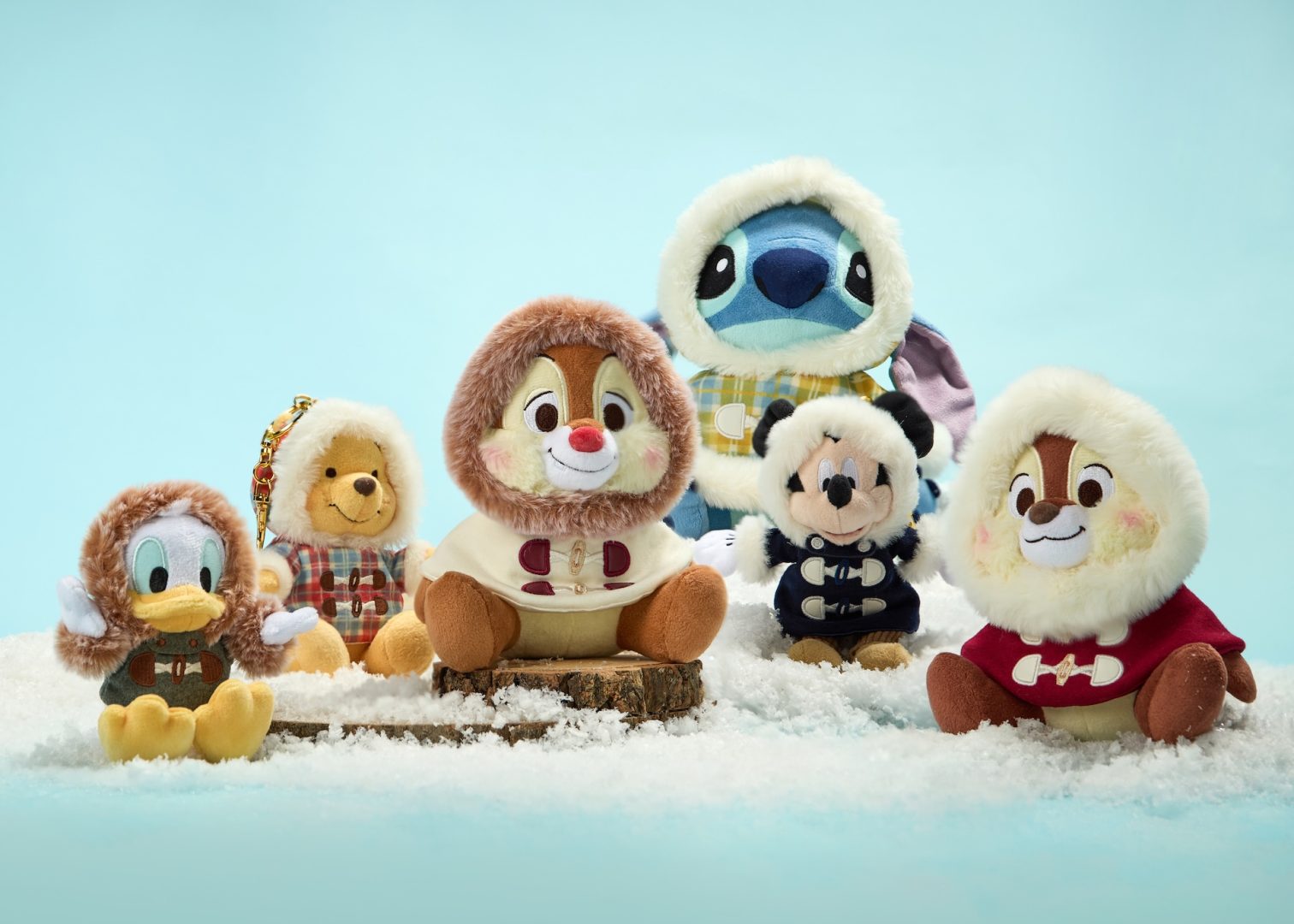 Disney Japan’s plush friends have better winter coats than we do