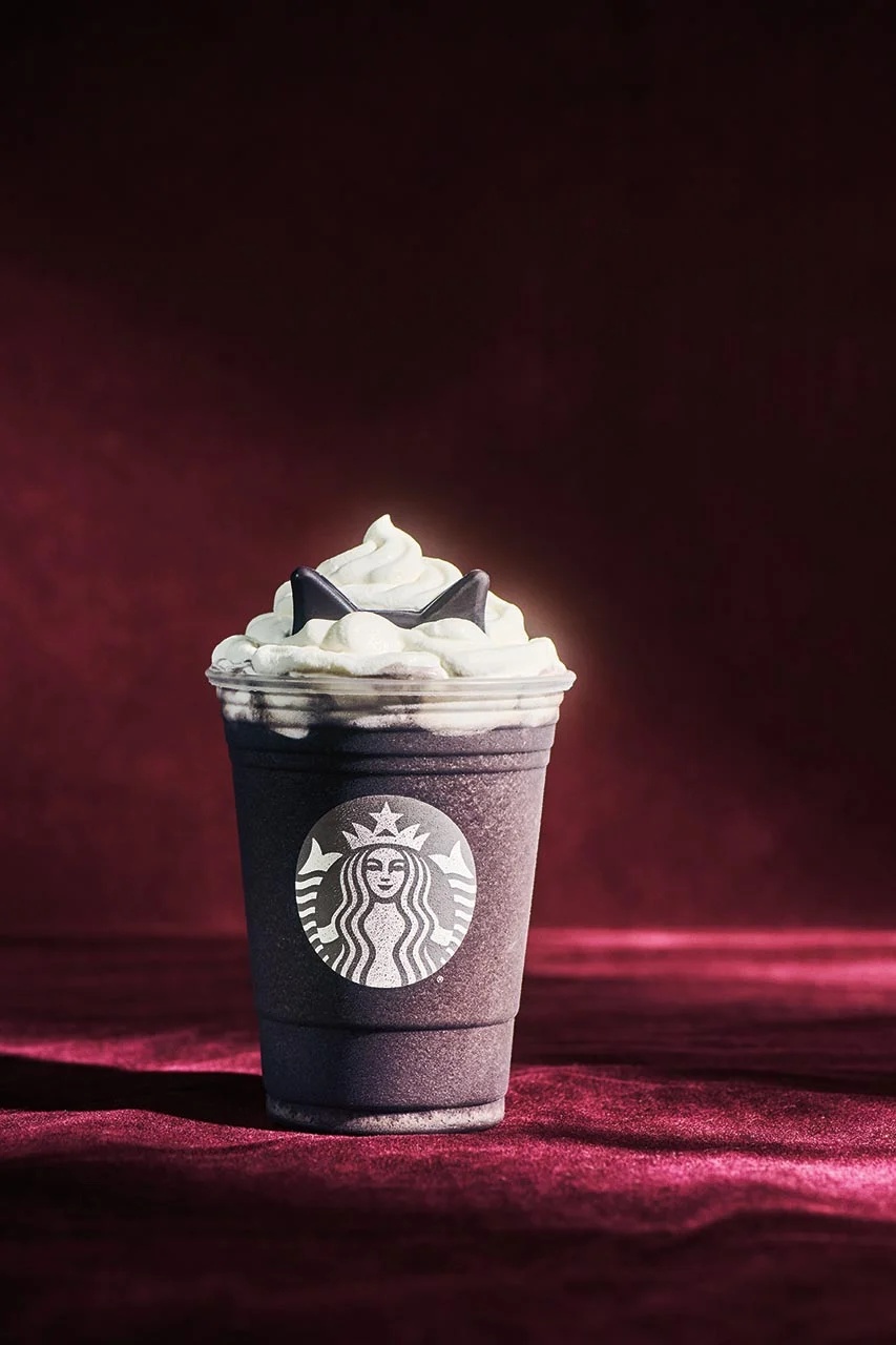 Starbucks Canada’s Black Cat Frappuccino comes with chocolatey ears